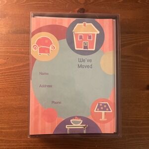 PAPYRUS We've Moved Set Of‎ 10 Brand New Cards & Envelopes